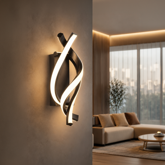 Επιτοίχιο φωτιστικό LED Reid 13W, Κρύο/Ζεστό/Ουδέτερο φως, Μαύρο