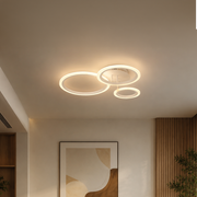 Πολυέλαιος LED με τηλεχειριστήριο BETTY 40W, 3 κύκλοι, κρύο/ζεστό/ουδέτερο φως, ρυθμιζόμενο, λευκό, μέταλλο και ακρυλικό
