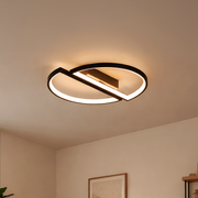 Πολυέλαιος LED με τηλεχειριστήριο VECTOR ARCUS 52W, 2 Στοιχεία, Κρύο/Ζεστό/Ουδέτερο φως, Ρυθμιζόμενο, Μαύρο