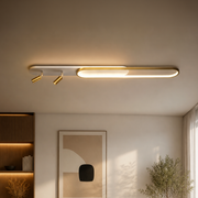 Πολυέλαιος LED με Ρυθμιζόμενο Προβολέα FISSO Camilla, 66W, Κρύο/Ζεστό/Ουδέτερο φως, Γυαλιστερό χρυσό
