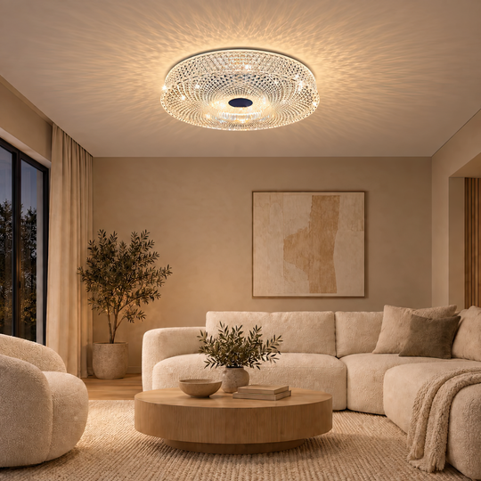 Πολυέλαιος LED RADIAN Nobile, 43W, Διάμετρος 39,5 cm, Ζεστό/Ουδέτερο/Ψυχρό φως, Λευκό