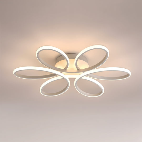 Πολυέλαιος LED με τηλεχειριστήριο ELIZA, 63W, Κρύο/Ζεστό/Ουδέτερο φως, Ρυθμιζόμενο, Λευκός πολυέλαιος LED με τηλεχειριστήριο Προεπιλεγμένος τίτλος Alessandro Design