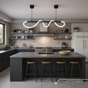 Πολυέλαιος DIVINO LED με εύκαμπτο σωλήνα σιλικόνης - 24W, ρυθμιζόμενο φως, ματ μαύρο