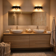 Ellis Εξωτερικό φως τοίχου LED, 6W, 6 πηγές φωτός, θερμό φως, μαύρο