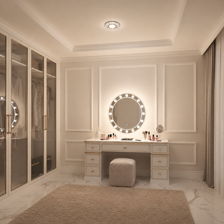 ORBITA LED Spot, 5W, Round, Cold Light + RGB, White, Resin and Glass LED Spot Προεπιλεγμένος τίτλος Alessandro Design