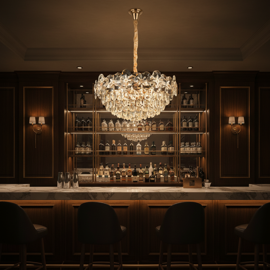 Crystal Chandelier JARDIN Magno 14xE14, Διάμετρος 60cm, Ύψος 35cm, Γυαλιστερό χρυσό, Ρυθμιζόμενο ύψος, Κομψή σχεδίαση Crystal Chandelier Προεπιλεγμένος τίτλος Alessandro Design
