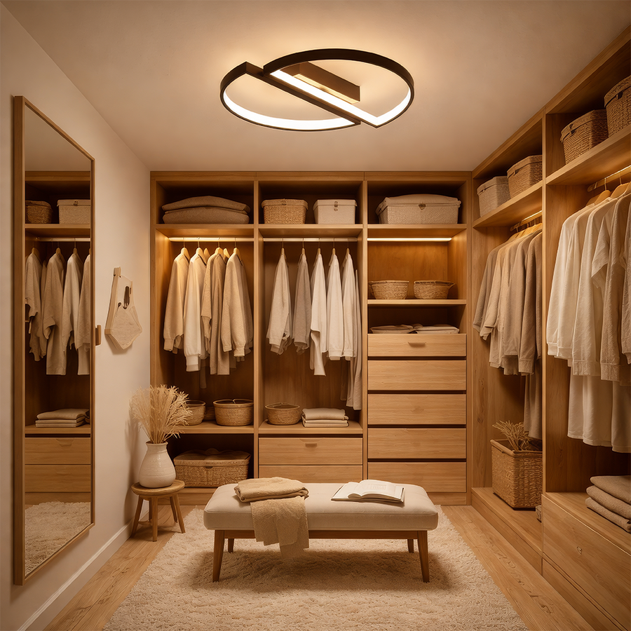 Πολυέλαιος LED με τηλεχειριστήριο VECTOR ARCUS 52W, 2 Στοιχεία, Κρύο/Ζεστό/Ουδέτερο φως, Ρυθμιζόμενο, Μαύρο