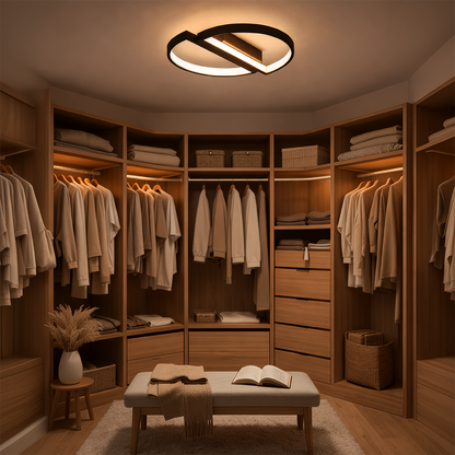 Πολυέλαιος LED με τηλεχειριστήριο VECTOR ARCUS 52W, 2 Στοιχεία, Κρύο/Ζεστό/Ουδέτερο φως, Ρυθμιζόμενο, Μαύρο