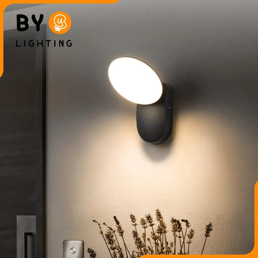 Φωτιστικό τοίχου LED εξωτερικού χώρου 10W, AX165, Warm Light 3000K, Μαύρο