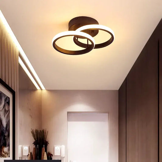 LED Vertex Lust κυκλοφορεί επικαλυπτόμενες κύκλους, 44W, 2 κύκλοι, κρύο/ζεστό/ουδέτερο φως, μαύρο
