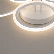 Πολυέλαιος LED με τηλεχειριστήριο BETTY 82W, 6 κύκλοι, κρύο/ζεστό/ουδέτερο φως, ρυθμιζόμενο, λευκό