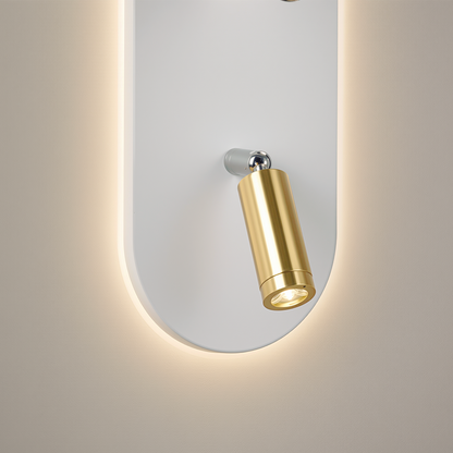 Πολυέλαιος LED με Ρυθμιζόμενο Προβολέα FISSO Camilla, 66W, Κρύο/Ζεστό/Ουδέτερο φως, Γυαλιστερό χρυσό