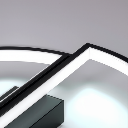 Πολυέλαιος LED με τηλεχειριστήριο VECTOR ARCUS 52W, 2 Στοιχεία, Κρύο/Ζεστό/Ουδέτερο φως, Ρυθμιζόμενο, Μαύρο