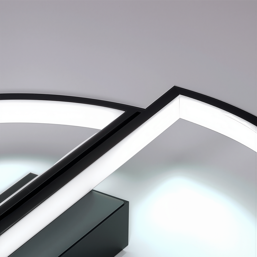 Πολυέλαιος LED με τηλεχειριστήριο VECTOR ARCUS 52W, 2 Στοιχεία, Κρύο/Ζεστό/Ουδέτερο φως, Ρυθμιζόμενο, Μαύρο