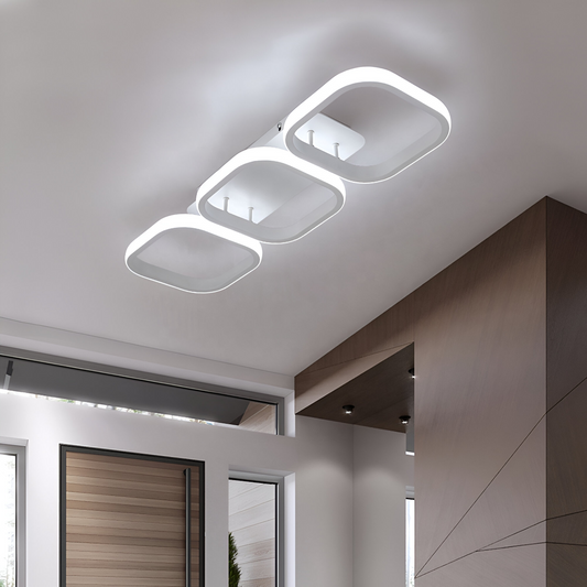 LED LED Vertex Greco, παράλληλα τετράγωνα, 24W, 3 τετράγωνα κρύα/ζεστά/ουδέτερα, λευκά