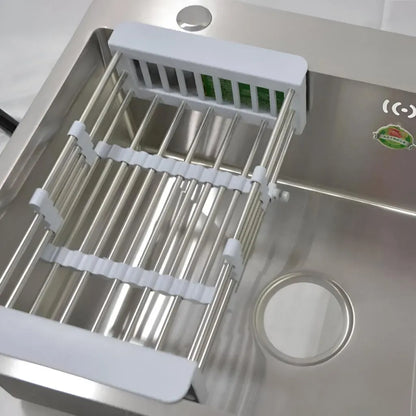 Νεροχύτη κουζίνας 75x45x21 cm βουρτσισμένο ανοξείδωτο χάλυβα