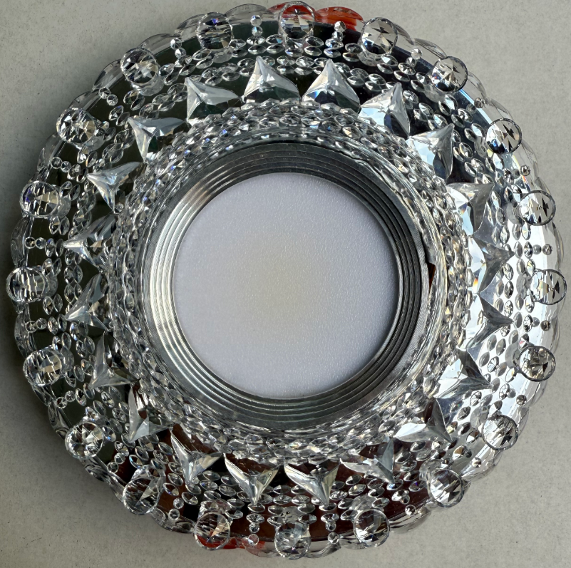 ORBITA LED Spot, 5W, Round, Cold Light + RGB, White, Resin and Glass LED Spot Προεπιλεγμένος τίτλος Alessandro Design