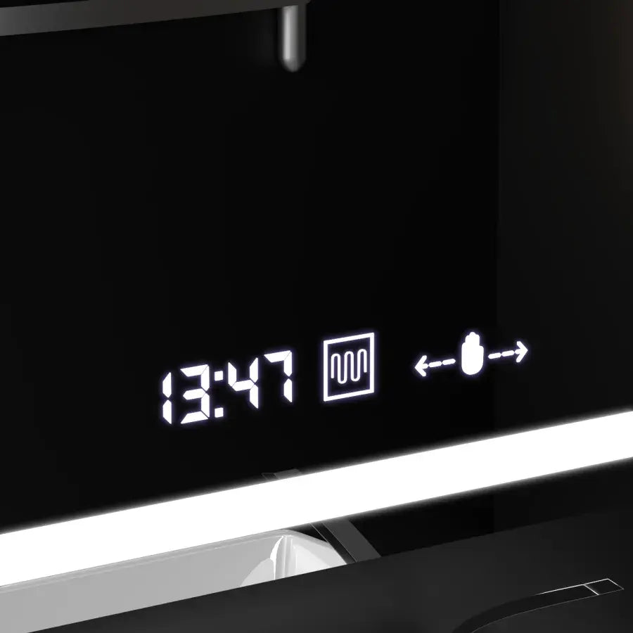 80x50cm Οβάλ καθρέφτης LED Altera MotionGlow Sensor Marcello Dimable Clock Disrosting System
