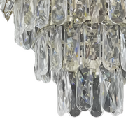 Crystal πολυέλαιος Windsor Petito 3xe27, διάμετρος 30cm, γυαλιστερό χρώμιο, ρυθμιζόμενο ύψος
