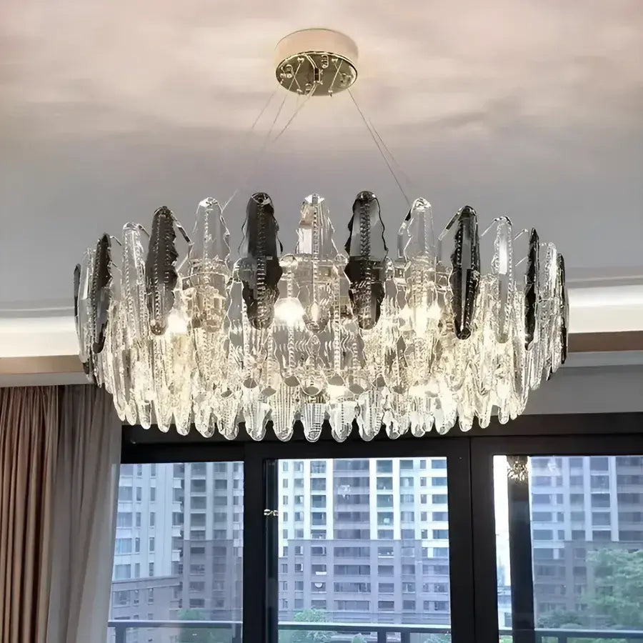 Candelabru Oliver, 8*E14, Chrome, Metal και Crystal