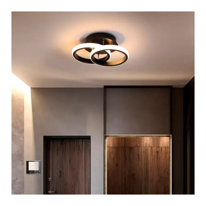 LED Vertex Lust κυκλοφορεί επικαλυπτόμενες κύκλους, 44W, 2 κύκλοι, κρύο/ζεστό/ουδέτερο φως, μαύρο