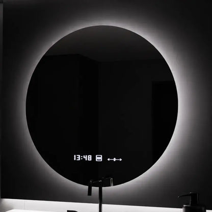 70cm στρογγυλό καθρέφτη καθρέφτη Serenite Motionglow Marcellow Dimable Ρολόι