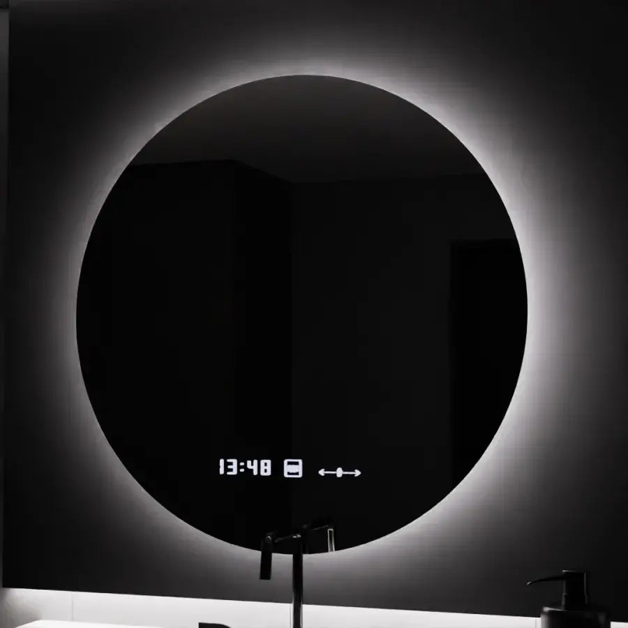 70cm στρογγυλό καθρέφτη καθρέφτη Serenite Motionglow Marcellow Dimable Ρολόι
