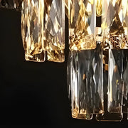 Crystal πολυέλαιος Windsor Altiora, διάμετρος 60cm, ύψος 1800 εκατοστών, γυαλιστερό χρυσό, ρυθμιζόμενο ύψος, κομψό σχέδιο