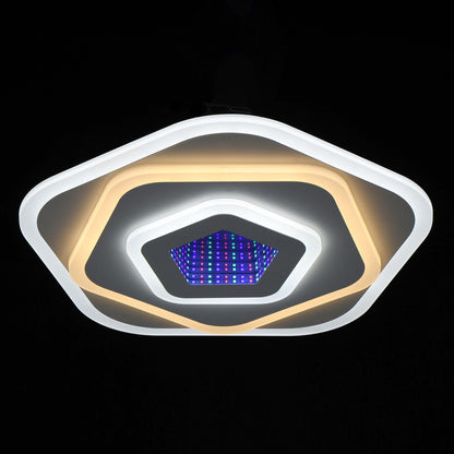 Πολυέλαιος LED NEXA 3D 40W, Διάμετρος 23cm, Κρύο/Ζεστό/Ουδέτερο φως, Λευκό