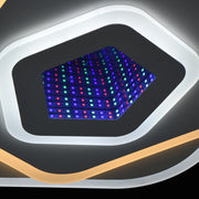 Πολυέλαιος LED NEXA 3D 40W, Διάμετρος 23cm, Κρύο/Ζεστό/Ουδέτερο φως, Λευκό