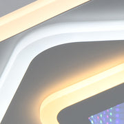 Πολυέλαιος LED NEXA 3D 45W, Τετράγωνο, Κρύο/Ζεστό/Ουδέτερο φως, Λευκό