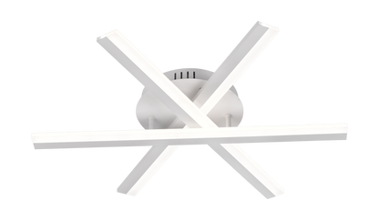 Lustra LED cu telecomanda ZOE, 40W, lumina Rece/Calda/Neutra, Dimabila, Alb