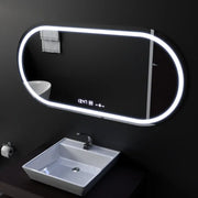 80x50cm Οβάλ καθρέφτης LED Altera MotionGlow Sensor Marcello Dimable Clock Disrosting System
