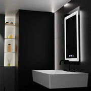Mirror LED ορθογώνιο 60x80cm Venezia Sensor Motionglow Marcellow Dimable Clock Disrosting System