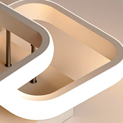 Πολυέλαιος LED VERTEX Matrix, Επικαλυπτόμενα διαμάντια, Μεταλλικά πλαίσια, 11W, 2 Διαμάντια, Κρύο/Ζεστό/Ουδέτερο φως 3000K/4000K/6000K, Λευκό