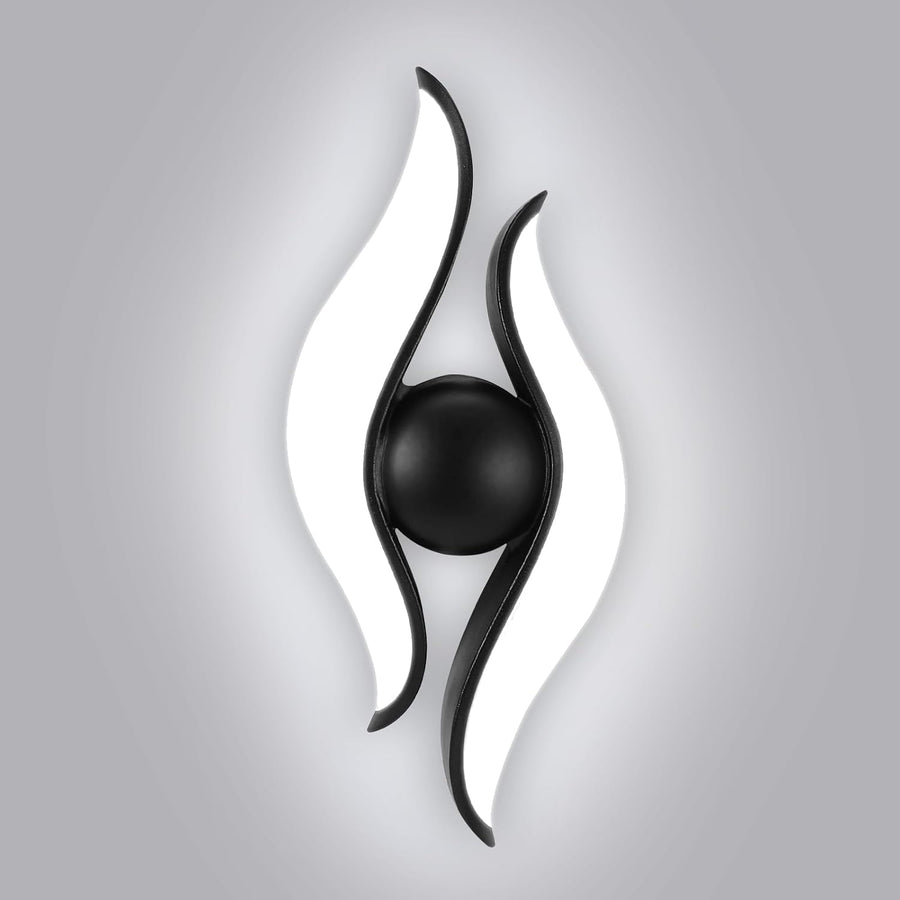 Φωτιστικό τοίχου LED εξωτερικού και εσωτερικού χώρου, 4 πηγές x 1W, IP65, ABS, Μαύρο, 3000K