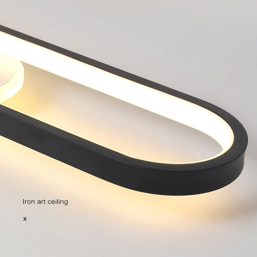 Πολυέλαιος LED με Ρυθμιζόμενο Προβολέα FISSO Camilla 49W, Κρύο/Ζεστό/Ουδέτερο φως, Μαύρο