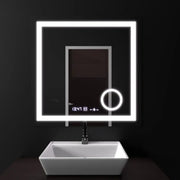 Mirror LED ορθογώνιο 60x60cm Souverain Motionglow Marcello Διάρυθμση του ρολογιού Ορόμετρο