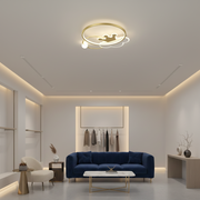 Rafael LED Πολυέλαιος με Τηλεχειριστήριο, 57W, Dimmable, 3000K/4000K/6000K, Χρυσός