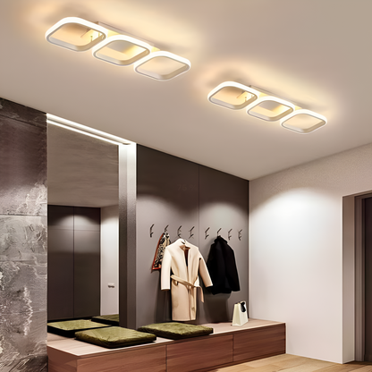 LED LED Vertex Greco, παράλληλα τετράγωνα, 24W, 3 τετράγωνα κρύα/ζεστά/ουδέτερα, λευκά