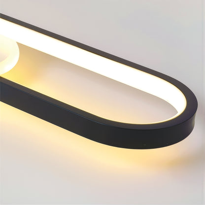 Πολυέλαιος LED με Ρυθμιζόμενο Προβολέα FISSO Camilla 49W, φως 3000/4000/6000k, Μαύρο