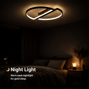 Πολυέλαιος LED με τηλεχειριστήριο VECTOR ARCUS 52W, 2 Στοιχεία, Κρύο/Ζεστό/Ουδέτερο φως, Ρυθμιζόμενο, Μαύρο