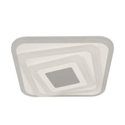 Πολυέλαιος LED NEXA 3D 45W, Τετράγωνο, Κρύο/Ζεστό/Ουδέτερο φως, Λευκό