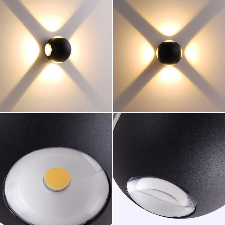 Φωτιστικό τοίχου LED AX240, Outdoor, 4 Sources, 4W, Black, 3000K