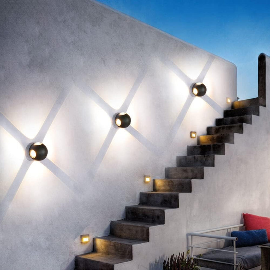 Φωτιστικό τοίχου LED AX240, Outdoor, 4 Sources, 4W, Black, 3000K