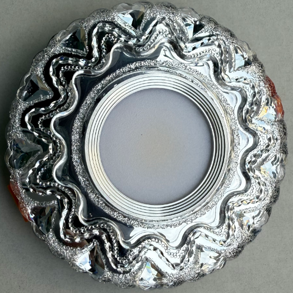 ORBITA LED Spot, 5W, Round, Cold Light + RGB, White, Resin and Glass LED Spot Προεπιλεγμένος τίτλος Alessandro Design
