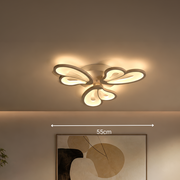 Πολυέλαιος LED με τηλεχειριστήριο BLOSSOM 43W, 3 Πέταλα, Κρύο/Ζεστό/Ουδέτερο φως, Ρυθμιζόμενο, Λευκό