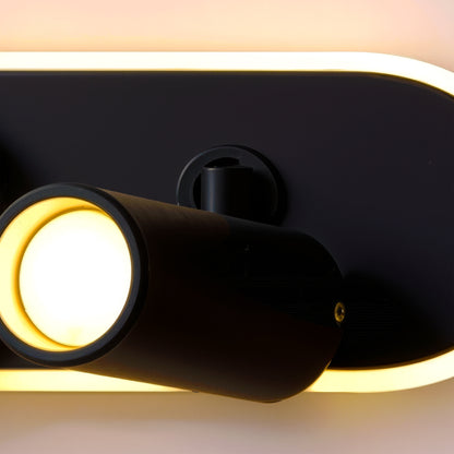 Πολυέλαιος LED με Ρυθμιζόμενο Προβολέα FISSO Camilla 49W, φως 3000/4000/6000k, Μαύρο