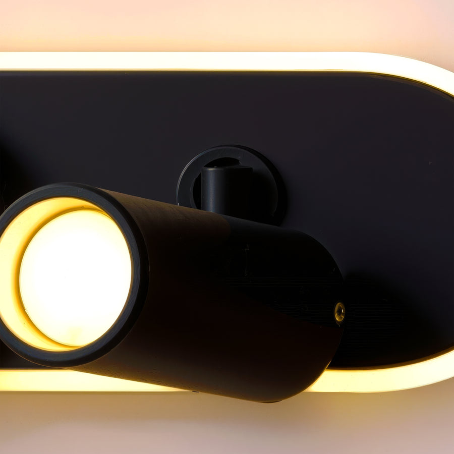 Πολυέλαιος LED με Ρυθμιζόμενο Προβολέα FISSO Camilla 49W, φως 3000/4000/6000k, Μαύρο