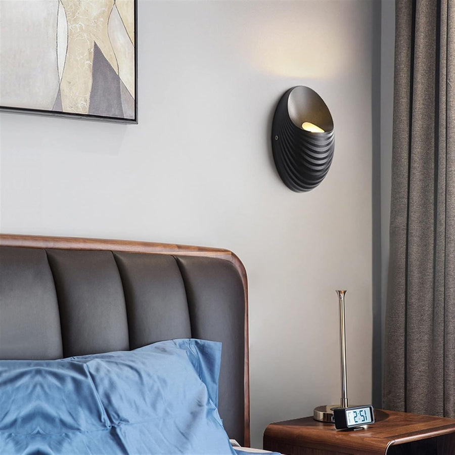 Raisa Εξωτερικό Φωτιστικό Τοίχου, 18W, 3000K, Μαύρο